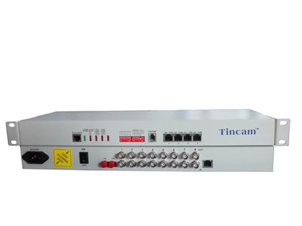 TBC 8E1单模双纤加100M以太网PDH光端机